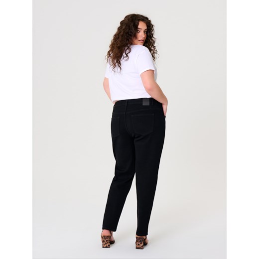 Sinsay jeansy damskie czarne w miejskim stylu 
