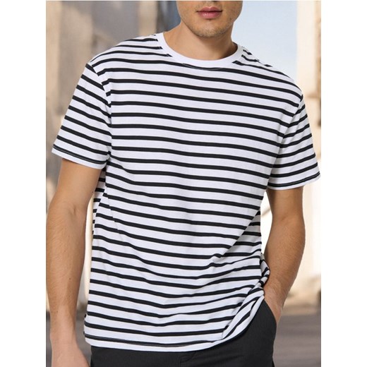 Sinsay - Koszulka w paski - czarny ze sklepu Sinsay w kategorii T-shirty męskie - zdjęcie 178338676
