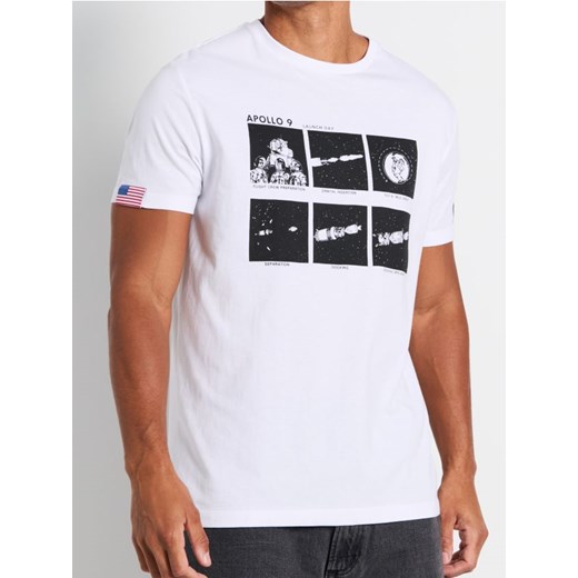 Sinsay - Koszulka NASA - biały ze sklepu Sinsay w kategorii T-shirty męskie - zdjęcie 178338868