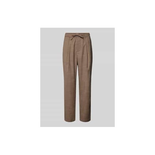 Spodnie materiałowe o kroju relaxed fit z tunelem ze sklepu Peek&Cloppenburg  w kategorii Spodnie męskie - zdjęcie 178339118