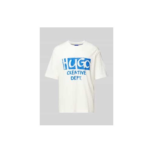 T-shirt z nadrukiem z logo model ‘Nugocrea’ ze sklepu Peek&Cloppenburg  w kategorii T-shirty męskie - zdjęcie 178339236