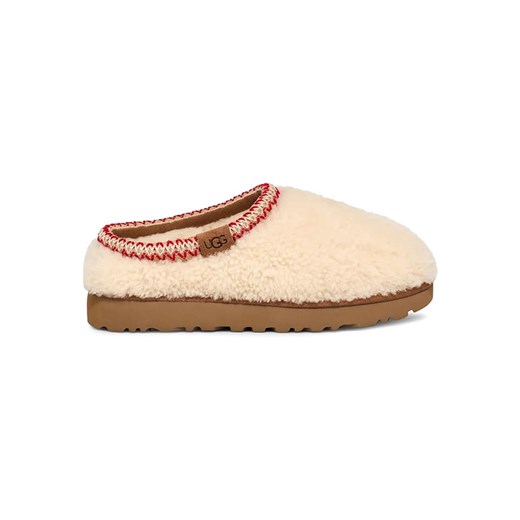 UGG Kapcie &quot;Tasman Maxi Curly&quot; w kolorze kremowym z wełny owczej ze sklepu Limango Polska w kategorii Kapcie damskie - zdjęcie 178340875