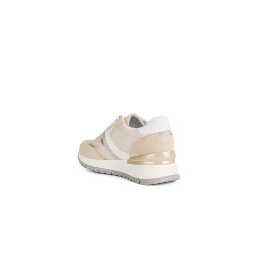 Buty sportowe damskie Geox sneakersy sznurowane z tkaniny