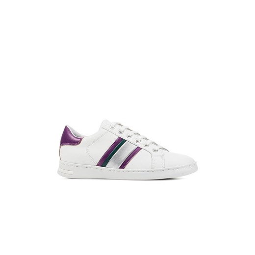 Geox Skórzane sneakersy &quot;Jaysen&quot; w kolorze biało-fioletowo-srebrnym ze sklepu Limango Polska w kategorii Buty sportowe damskie - zdjęcie 178341046