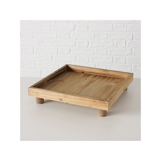 Boltze Taca &quot;Zelda&quot; w kolorze jasnobrązowym - 38,2 x 38,2 cm ze sklepu Limango Polska w kategorii Tace - zdjęcie 178341807