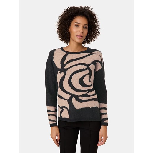 Gerry Weber Sweter w kolorze czarno-beżowym ze sklepu Limango Polska w kategorii Swetry damskie - zdjęcie 178341976