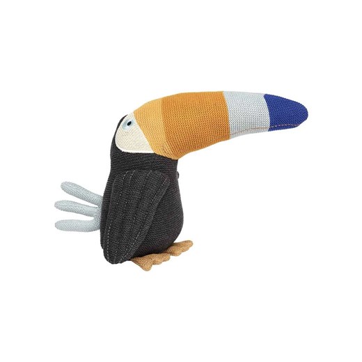OYOY mini Maskotka &quot;Toby Toucan&quot; w kolorze czarnym - 0+ ze sklepu Limango Polska w kategorii Zabawki - zdjęcie 178342126
