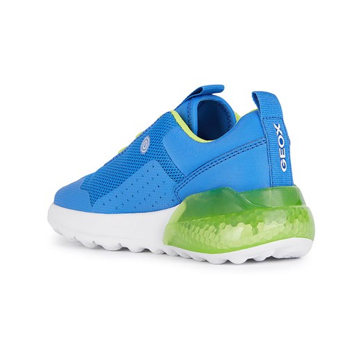 Buty sportowe dziecięce niebieskie Geox z tkaniny sznurowane na wiosnę