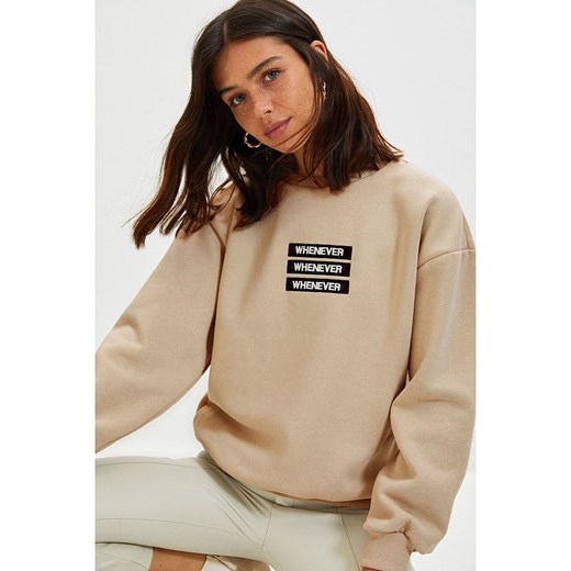 trendyol Bluza w kolorze beżowym ze sklepu Limango Polska w kategorii Bluzy damskie - zdjęcie 178343539