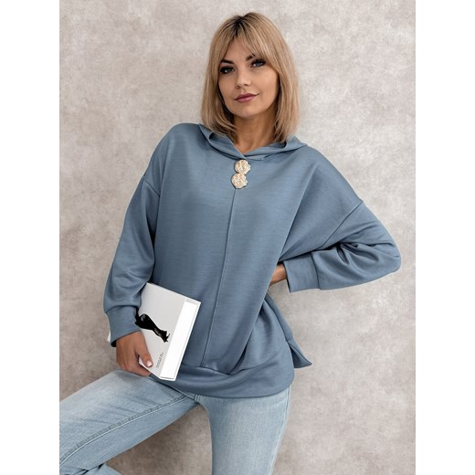 bluza zoryn niebieska one size ze sklepu UBRA w kategorii Bluzy damskie - zdjęcie 178344517