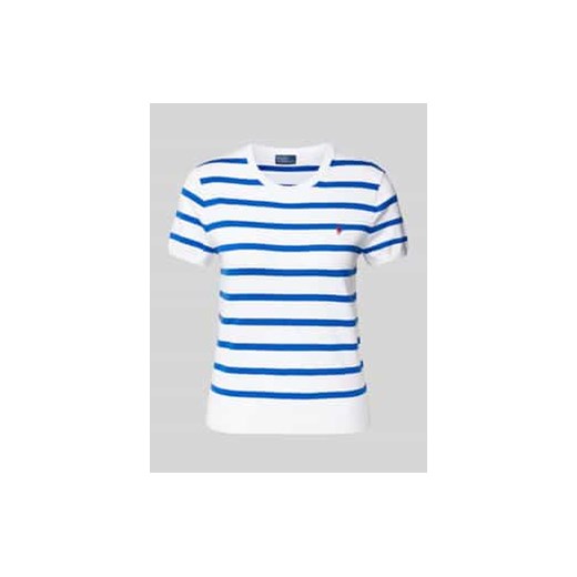 Bluzka z dzianiny z wyhaftowanym logo ze sklepu Peek&Cloppenburg  w kategorii Swetry damskie - zdjęcie 178345478