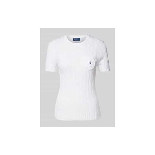 Sweter z dzianiny z kieszenią na piersi ze sklepu Peek&Cloppenburg  w kategorii Swetry damskie - zdjęcie 178345518