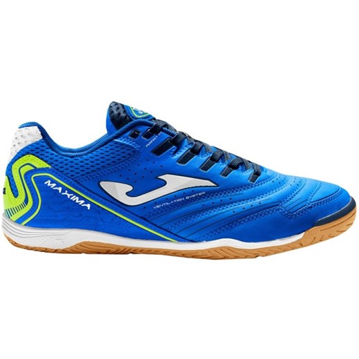 Buty piłkarskie Joma Maxima 2304 Indoor M MAXS2304IN niebieskie niebieskie ze sklepu ButyModne.pl w kategorii Buty sportowe męskie - zdjęcie 178346118