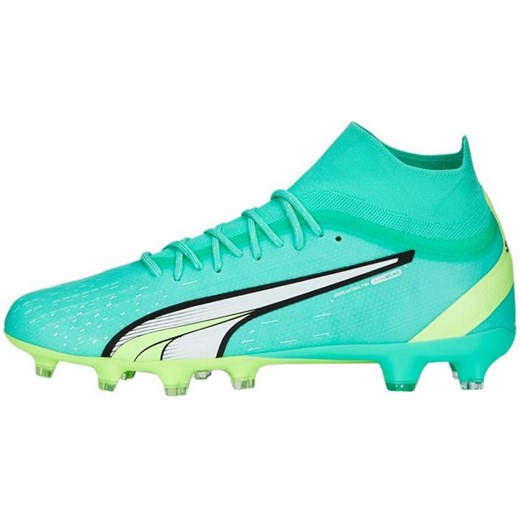 Buty piłkarskie Puma Ultra Pro FG/AG M 107240 03 zielone zielone ze sklepu ButyModne.pl w kategorii Buty sportowe męskie - zdjęcie 178346148