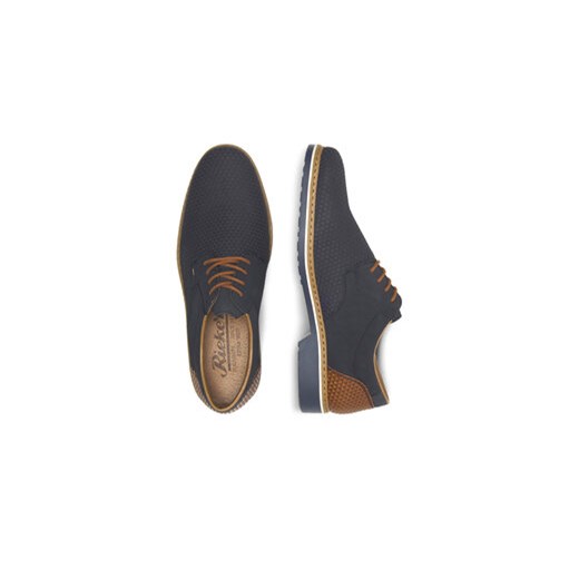 Półbuty męskie Rieker sznurowane 
