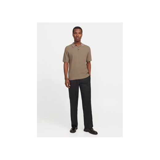 Jack & Jones t-shirt męski brązowy casual 