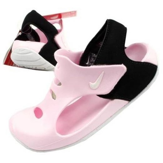 Sandały Nike Sunray Protect DH9462-601 różowe ze sklepu ButyModne.pl w kategorii Sandały dziecięce - zdjęcie 178348665