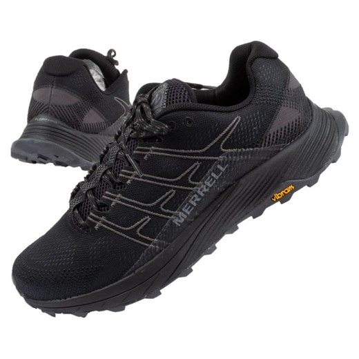 Buty Merrell Moab Flight M J067533 czarne ze sklepu ButyModne.pl w kategorii Buty trekkingowe męskie - zdjęcie 178348745