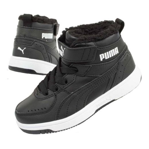Buty Puma Rebound Joy Jr 37547 901 czarne ze sklepu ButyModne.pl w kategorii Buty zimowe dziecięce - zdjęcie 178348757