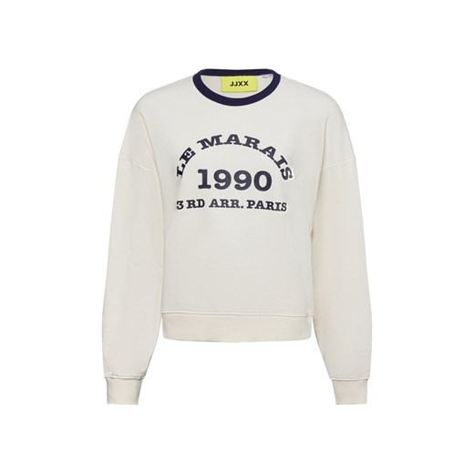 JJXX Bluza damska - JXPERLE Kobiety Bawełna biały jednolity ze sklepu vangraaf w kategorii Bluzy damskie - zdjęcie 178349098