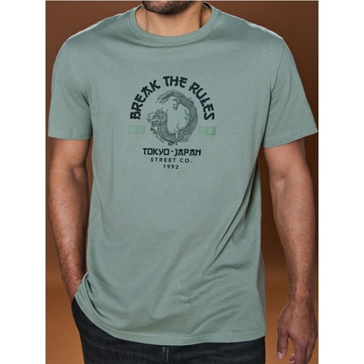 Sinsay - Koszulka - zielony ze sklepu Sinsay w kategorii T-shirty męskie - zdjęcie 178350635