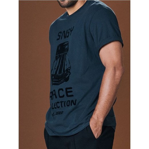 Sinsay - Koszulka - green spruce ze sklepu Sinsay w kategorii T-shirty męskie - zdjęcie 178350637