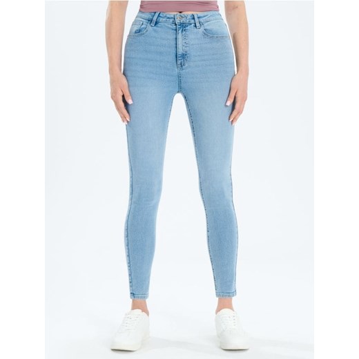 Sinsay - Jeansy skinny - niebieski Sinsay 42 Sinsay