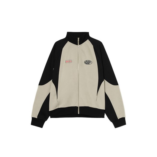 Cropp - Dwukolorowa rozpinana bluza ze stójką - czarny ze sklepu Cropp w kategorii Bluzy męskie - zdjęcie 178352849