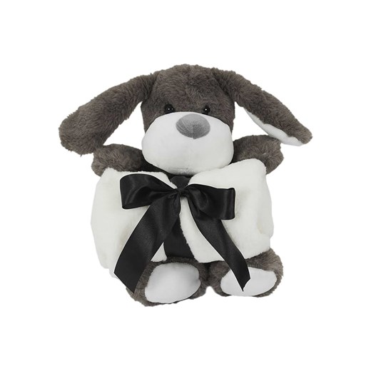 The Home Deco Kids Pled w kolorze szaro-białym z maskotką - 70 x 70 cm ze sklepu Limango Polska w kategorii Koce i pledy - zdjęcie 178353748