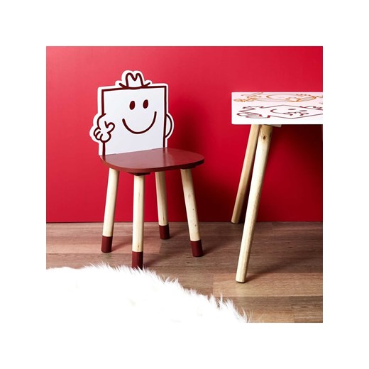 The Home Deco Kids Krzesło dziecięce &quot;Monsieur Costaud&quot; w kolorze czerwonym - 28 x 53,5 x 28 cm ze sklepu Limango Polska w kategorii Fotele dziecięce - zdjęcie 178353826