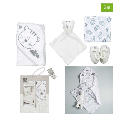 The Home Deco Kids 4-częściowy zestaw &quot;Tiger&quot; w kolorze białym ze sklepu Limango Polska w kategorii Odzież dla niemowląt - zdjęcie 178353895
