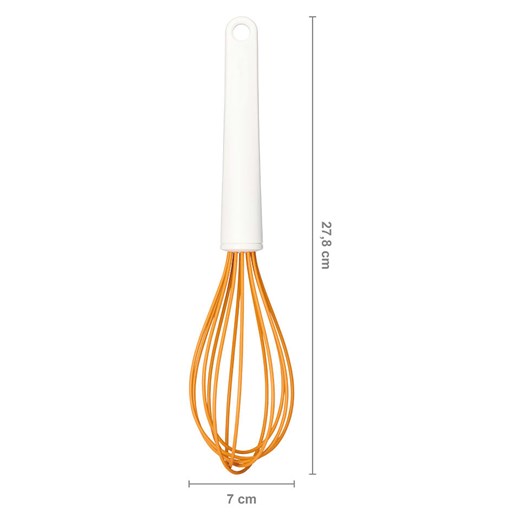 Fiskars Trzepaczka w kolorze biało-pomarańczowym - dł. 27,8 cm Fiskars onesize wyprzedaż Limango Polska