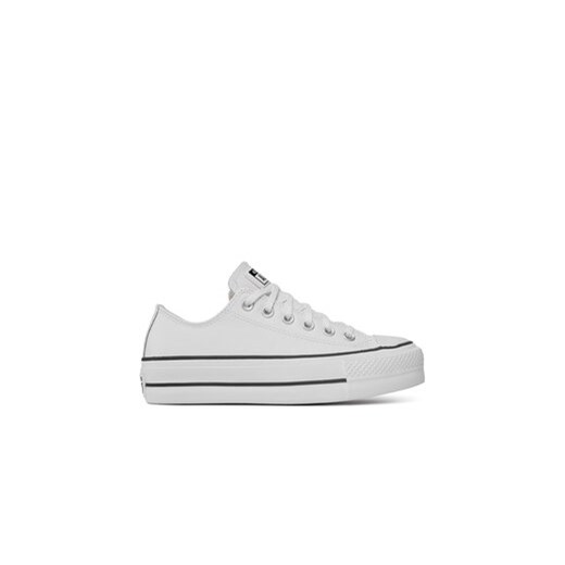 Converse Trampki Chuck Taylor All Star Lift Clean Ox 561680C Biały ze sklepu MODIVO w kategorii Trampki damskie - zdjęcie 178356127