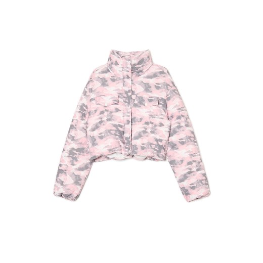 Cropp - Pikowana kurtka puffer moro - wielobarwny ze sklepu Cropp w kategorii Kurtki damskie - zdjęcie 178356927