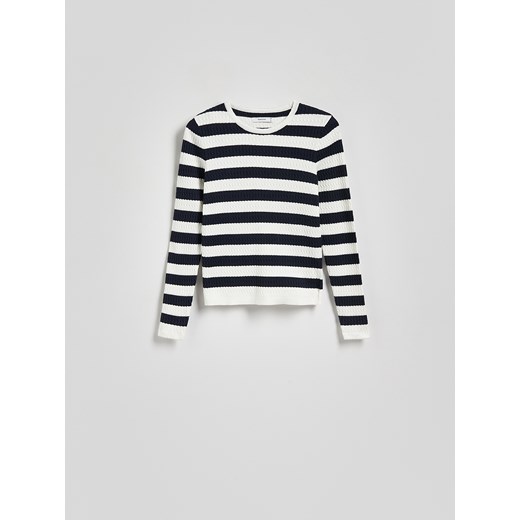 Reserved - Strukturalna bluzka z wiskozą - wielobarwny Reserved S Reserved