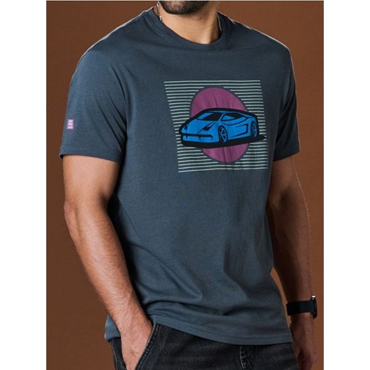 Sinsay - Koszulka z nadrukiem - szary ze sklepu Sinsay w kategorii T-shirty męskie - zdjęcie 178359068