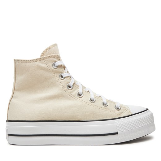 Trampki Converse Chuck Taylor All Star Lift Platform HI A08214C Beżowy ze sklepu eobuwie.pl w kategorii Trampki damskie - zdjęcie 178359349