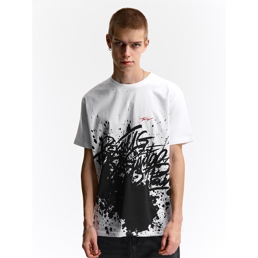 T-shirt męski biały Gate 