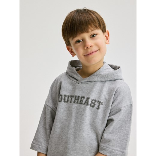 Reserved - Bawełniany komplet z szortami - jasnoszary Reserved 134 (8 lat) Reserved