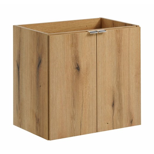 Szafka łazienkowa z otworem na umywalkę w kolorze dębu - Dafo 10X 60 cm ze sklepu Edinos.pl w kategorii Szafki i regały łazienkowe - zdjęcie 178363308