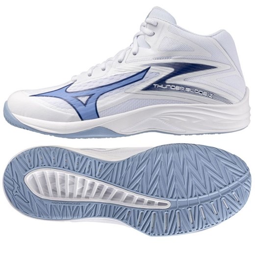 Buty Mizuno Thunder Blade Z Mid V1GA237597 białe ze sklepu ButyModne.pl w kategorii Buty sportowe męskie - zdjęcie 178364126