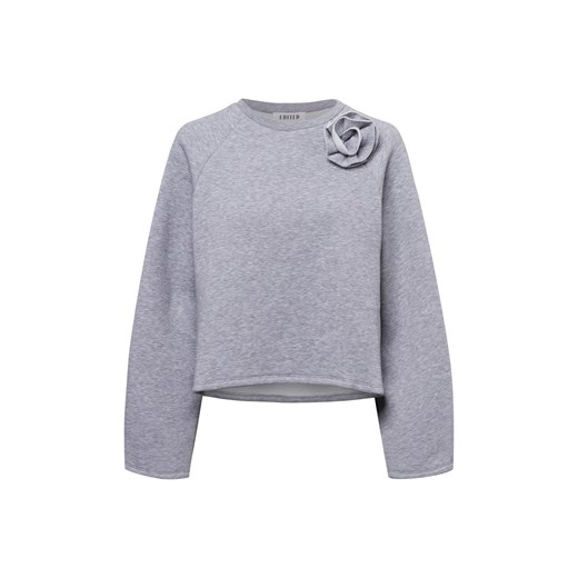 EDITED Bluza damska - Xezal Kobiety Bawełna jasny szary marmurkowy ze sklepu vangraaf w kategorii Bluzy damskie - zdjęcie 178368045