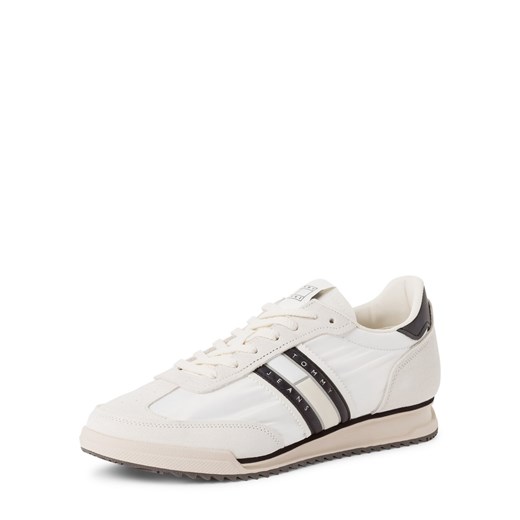 Tommy Jeans Męskie buty sportowe Mężczyźni skóra biały wzorzysty ze sklepu vangraaf w kategorii Buty sportowe męskie - zdjęcie 178368075