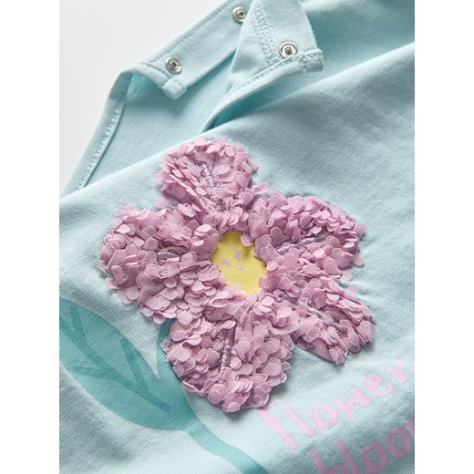 Reserved - T-shirt z aplikacją - jasnozielony Reserved 104 (3-4 lata) Reserved