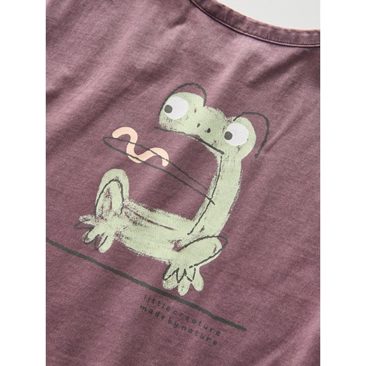 Reserved - T-shirt oversize - fioletowy Reserved 98 (2-3 lata) Reserved