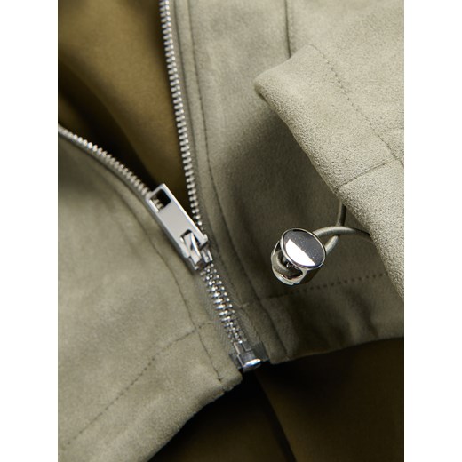 Kurtka damska Reserved z elastanu zielona 