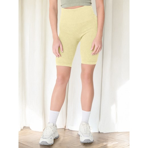 Sinsay - Kolarki w prążek - żółty Sinsay M Sinsay