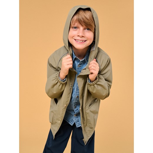 Sinsay - Kurtka z kapturem - zielony Sinsay 110 Sinsay