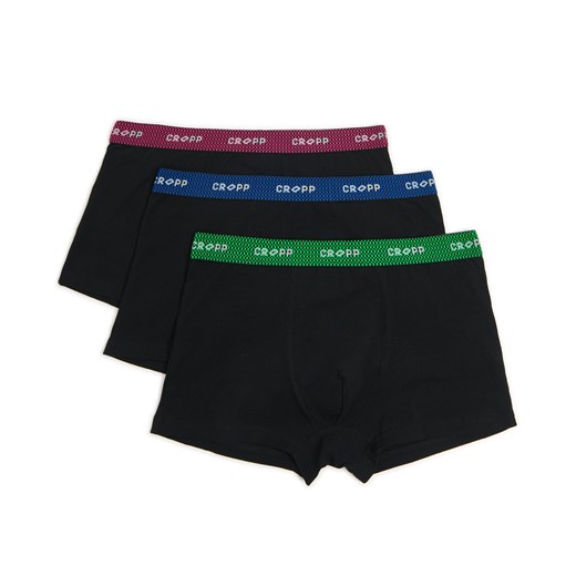Cropp - 3 pack bokserek basic - czarny Cropp S Cropp
