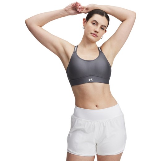 Biustonosz treningowy Under Armour UA Infinity Mid 2.0 Bra - szary ze sklepu Sportstylestory.com w kategorii Biustonosze - zdjęcie 178373299